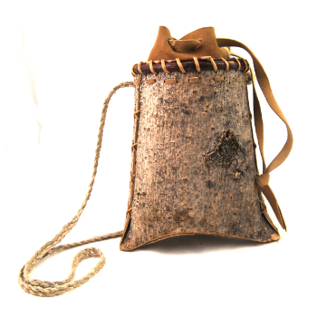 Ash bark purse - 10H x 10W x 6D